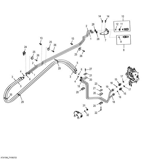 john deere skid steer 923645 hydraulic line schematic|john deere parts lookup.